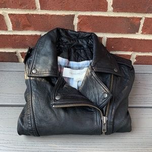Treasure & Bond Leather Biker Jacket
